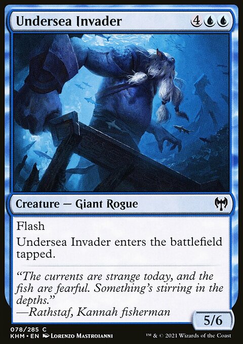 Undersea Invader, Kaldheim #78, Magic: The Gathering card