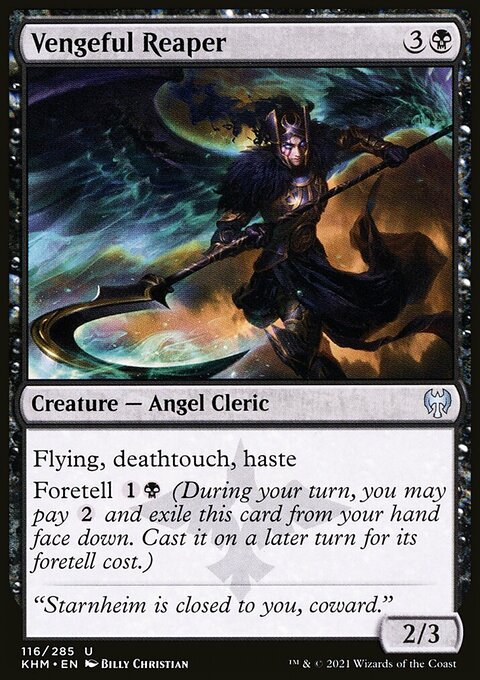 Vengeful Reaper, Kaldheim #116, Magic: The Gathering card