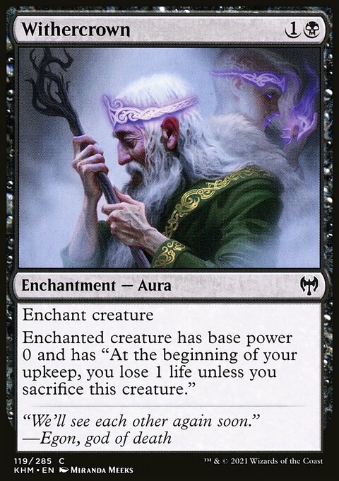 Withercrown, Kaldheim #119, Magic: The Gathering card