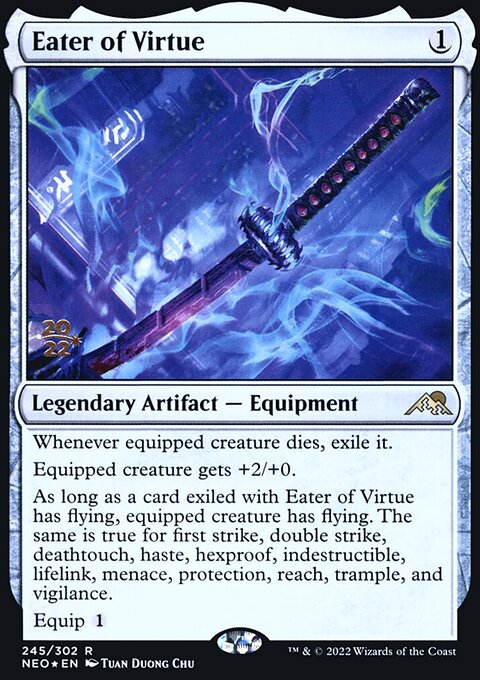 Eater of Virtue, Kamigawa: Neon Dynasty Promos #245s, Magic: The Gathering card