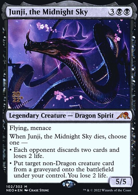 Junji, the Midnight Sky, Kamigawa: Neon Dynasty Promos #102s, Magic: The Gathering card