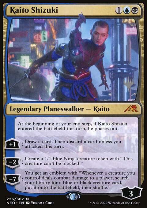 Kaito Shizuki, Kamigawa: Neon Dynasty Promos #226p, Magic: The Gathering card