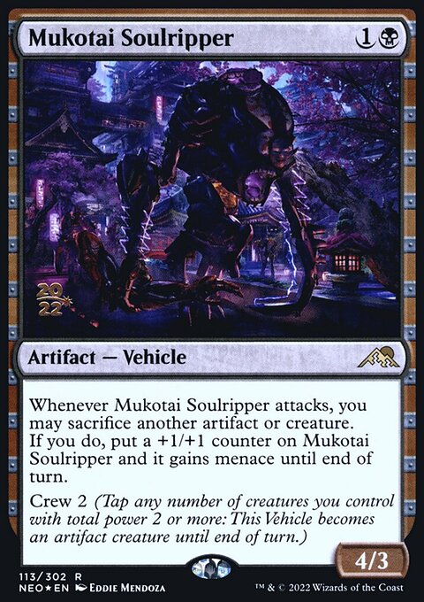 Mukotai Soulripper, Kamigawa: Neon Dynasty Promos #113s, Magic: The Gathering card