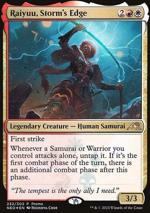 Raiyuu, Storm's Edge, Kamigawa: Neon Dynasty Promos #232★, Magic: The Gathering card
