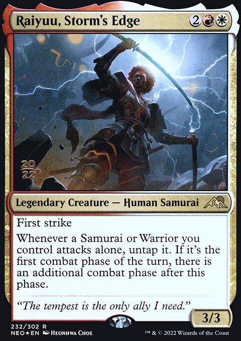 Raiyuu, Storm's Edge, Kamigawa: Neon Dynasty Promos #232s, Magic: The Gathering card