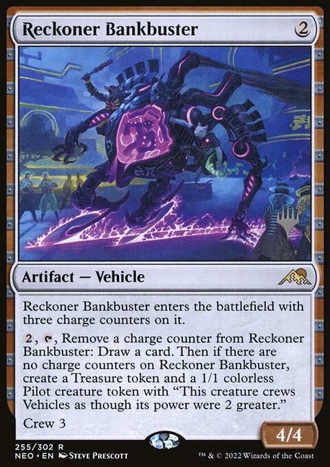 Reckoner Bankbuster, Kamigawa: Neon Dynasty Promos #255p, Magic: The Gathering card