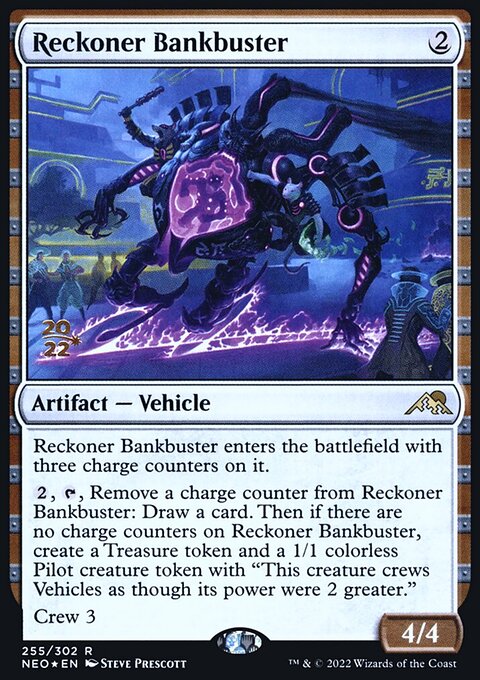 Reckoner Bankbuster, Kamigawa: Neon Dynasty Promos #255s, Magic: The Gathering card