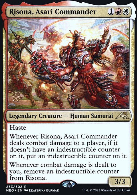 Risona, Asari Commander, Kamigawa: Neon Dynasty Promos #233s, Magic: The Gathering card