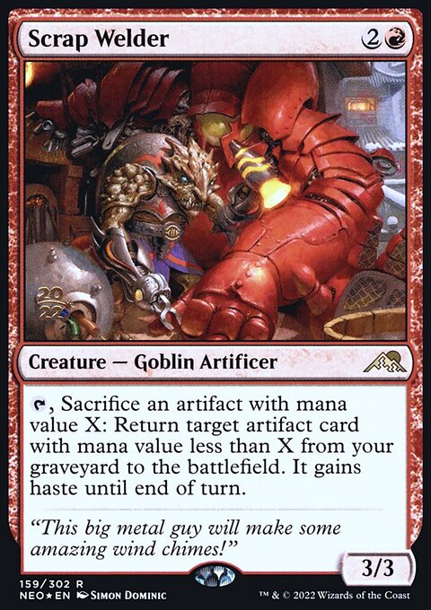 Scrap Welder, Kamigawa: Neon Dynasty Promos #159s, Magic: The Gathering card