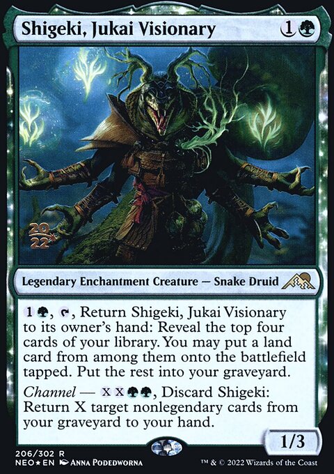 Shigeki, Jukai Visionary, Kamigawa: Neon Dynasty Promos #206s, Magic: The Gathering card