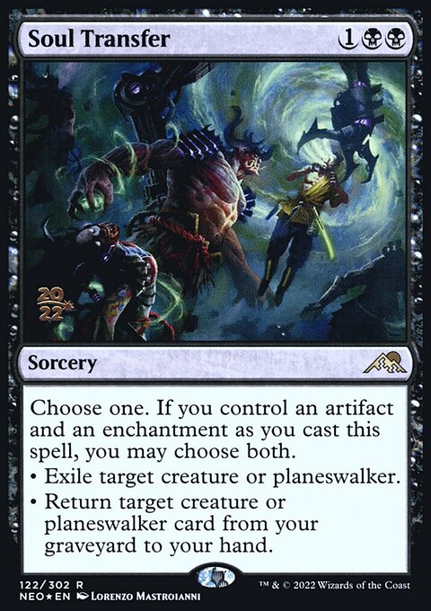 Soul Transfer, Kamigawa: Neon Dynasty Promos #122s, Magic: The Gathering card