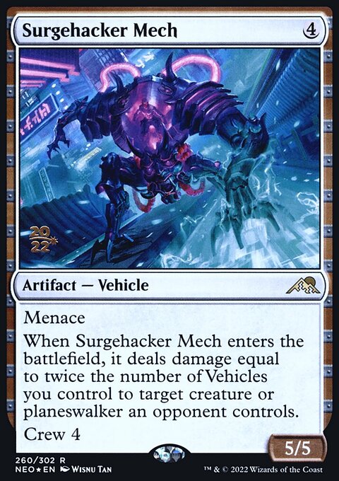 Surgehacker Mech, Kamigawa: Neon Dynasty Promos #260s, Magic: The Gathering card
