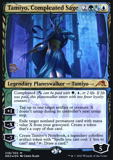 Tamiyo, Compleated Sage, Kamigawa: Neon Dynasty Promos #238s, Magic: The Gathering card