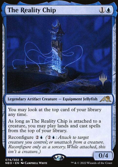 The Reality Chip, Kamigawa: Neon Dynasty Promos #74p, Magic: The Gathering card