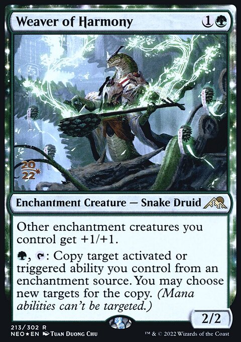 Weaver of Harmony, Kamigawa: Neon Dynasty Promos #213s, Magic: The Gathering card