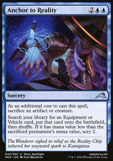 Anchor to Reality, Kamigawa: Neon Dynasty #45, Magic: The Gathering card