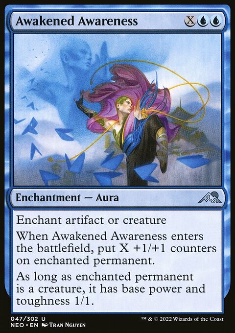 Awakened Awareness, Kamigawa: Neon Dynasty #47, Magic: The Gathering card
