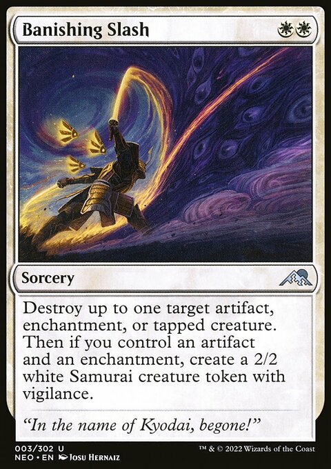 Banishing Slash, Kamigawa: Neon Dynasty #3, Magic: The Gathering card