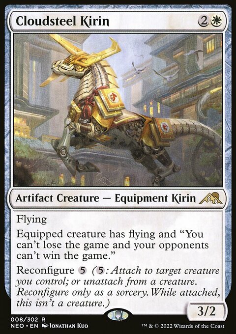 Cloudsteel Kirin, Kamigawa: Neon Dynasty #8, Magic: The Gathering card