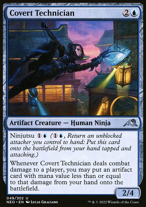 Covert Technician, Kamigawa: Neon Dynasty #49, Magic: The Gathering card