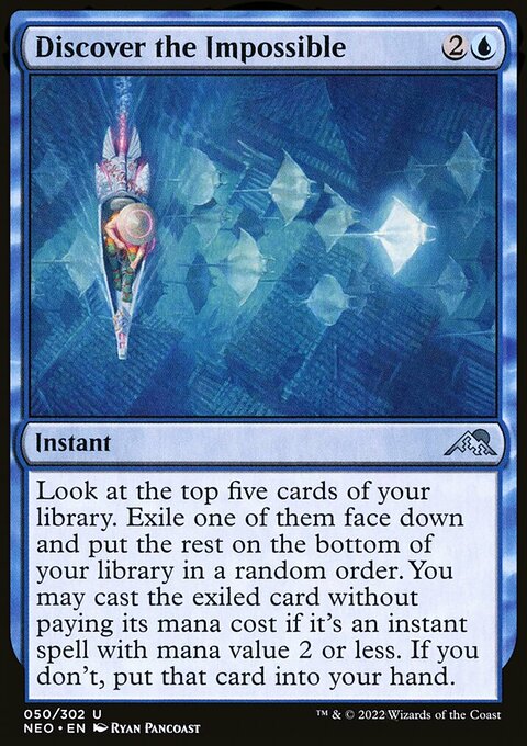 Discover the Impossible, Kamigawa: Neon Dynasty #50, Magic: The Gathering card