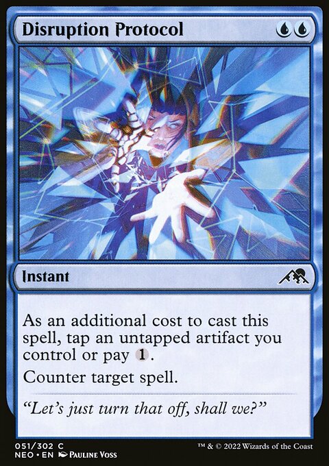 Disruption Protocol, Kamigawa: Neon Dynasty #51, Magic: The Gathering card