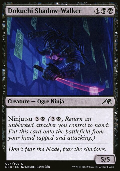 Dokuchi Shadow-Walker, Kamigawa: Neon Dynasty #94, Magic: The Gathering card