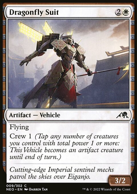 Dragonfly Suit, Kamigawa: Neon Dynasty #9, Magic: The Gathering card