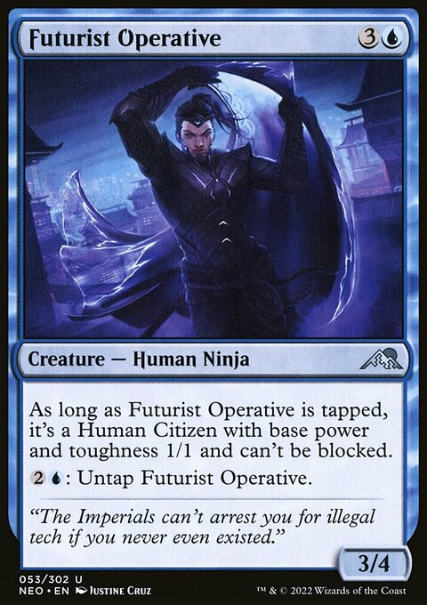 Futurist Operative, Kamigawa: Neon Dynasty #53, Magic: The Gathering card