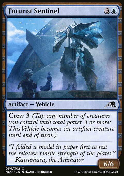 Futurist Sentinel, Kamigawa: Neon Dynasty #54, Magic: The Gathering card