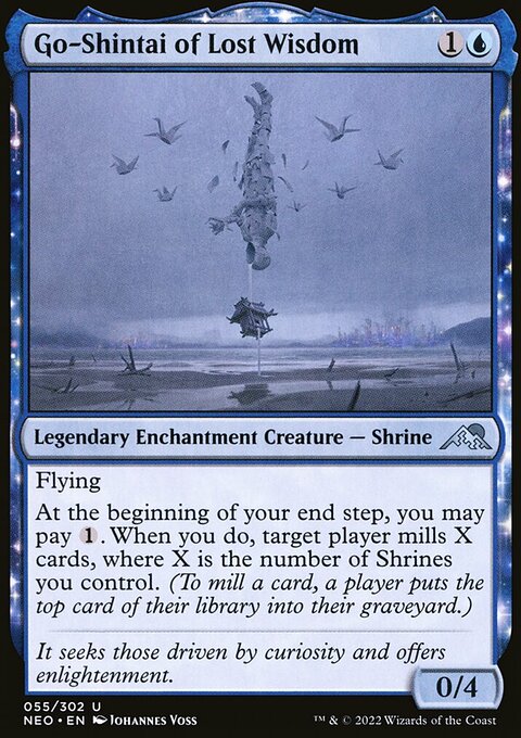 Go-Shintai of Lost Wisdom, Kamigawa: Neon Dynasty #55, Magic: The Gathering card