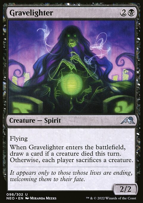 Gravelighter, Kamigawa: Neon Dynasty #98, Magic: The Gathering card