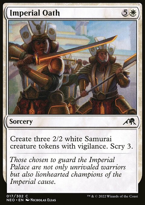 Imperial Oath, Kamigawa: Neon Dynasty #17, Magic: The Gathering card