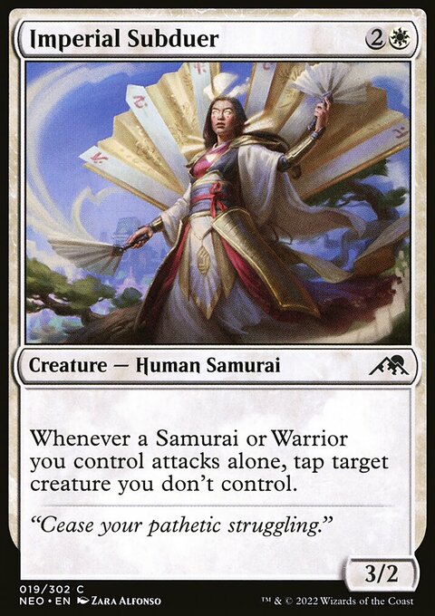 Imperial Subduer, Kamigawa: Neon Dynasty #19, Magic: The Gathering card