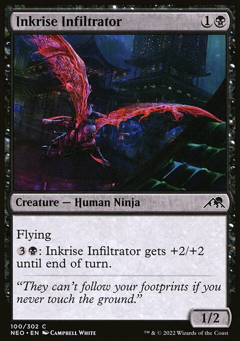 Inkrise Infiltrator, Kamigawa: Neon Dynasty #100, Magic: The Gathering card