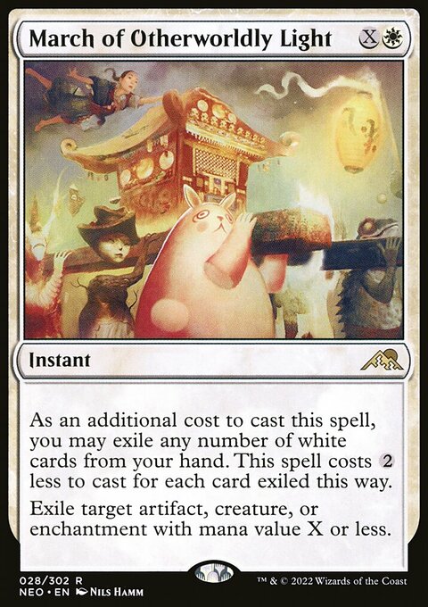 March of Otherworldly Light, Kamigawa: Neon Dynasty #28, Magic: The Gathering card