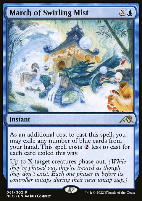 March of Swirling Mist, Kamigawa: Neon Dynasty #61, Magic: The Gathering card