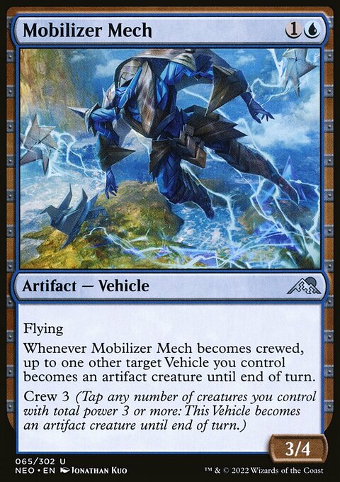 Mobilizer Mech, Kamigawa: Neon Dynasty #65, Magic: The Gathering card