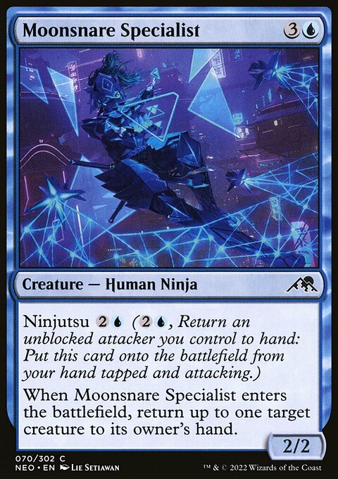 Moonsnare Specialist, Kamigawa: Neon Dynasty #70, Magic: The Gathering card