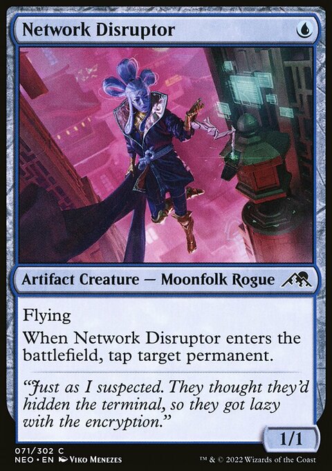 Network Disruptor, Kamigawa: Neon Dynasty #71, Magic: The Gathering card