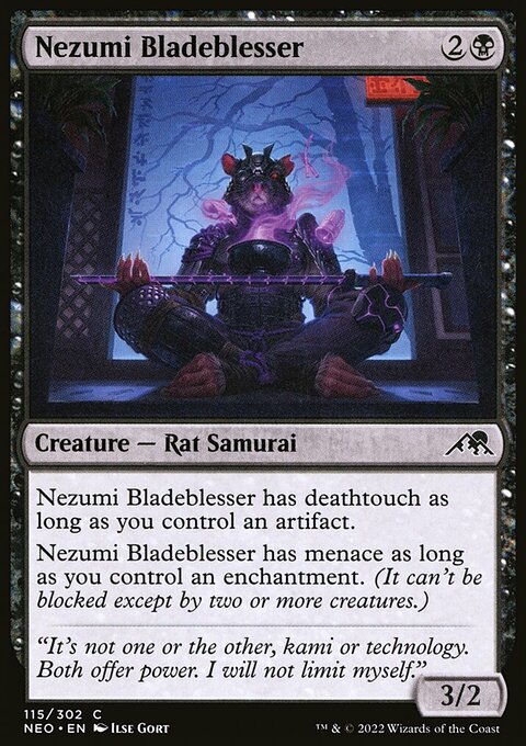 Nezumi Bladeblesser, Kamigawa: Neon Dynasty #115, Magic: The Gathering card