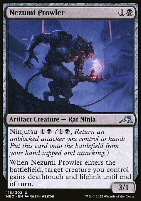 Nezumi Prowler, Kamigawa: Neon Dynasty #116, Magic: The Gathering card