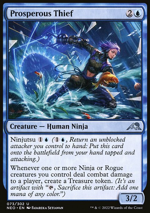 Prosperous Thief, Kamigawa: Neon Dynasty #73, Magic: The Gathering card