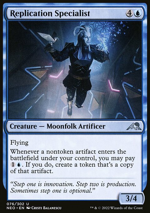 Replication Specialist, Kamigawa: Neon Dynasty #76, Magic: The Gathering card
