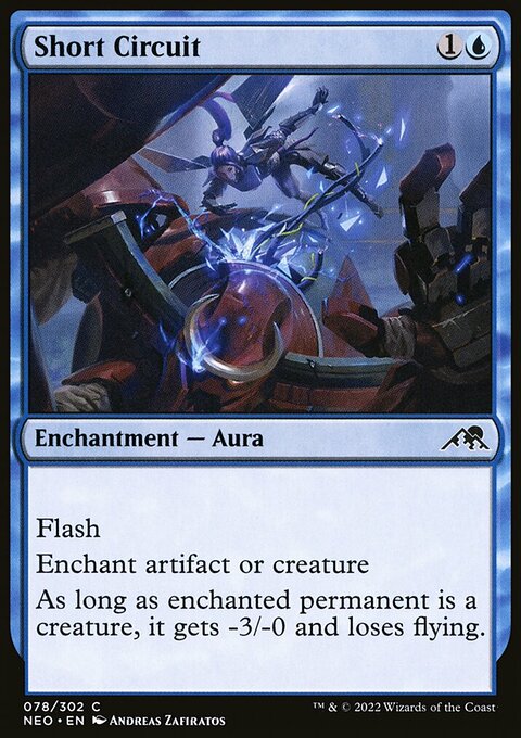 Short Circuit, Kamigawa: Neon Dynasty #78, Magic: The Gathering card