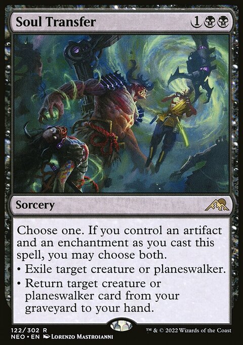 Soul Transfer, Kamigawa: Neon Dynasty #122, Magic: The Gathering card