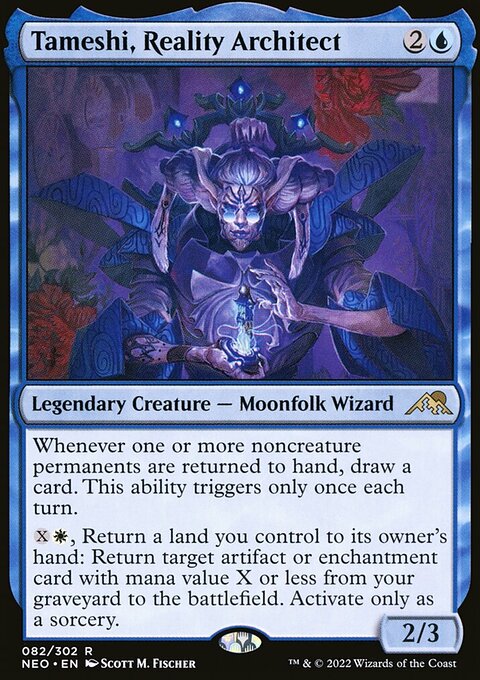Tameshi, Reality Architect, Kamigawa: Neon Dynasty #82, Magic: The Gathering card