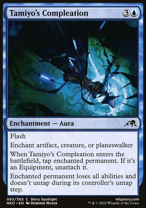 Tamiyo's Compleation, Kamigawa: Neon Dynasty #83, Magic: The Gathering card