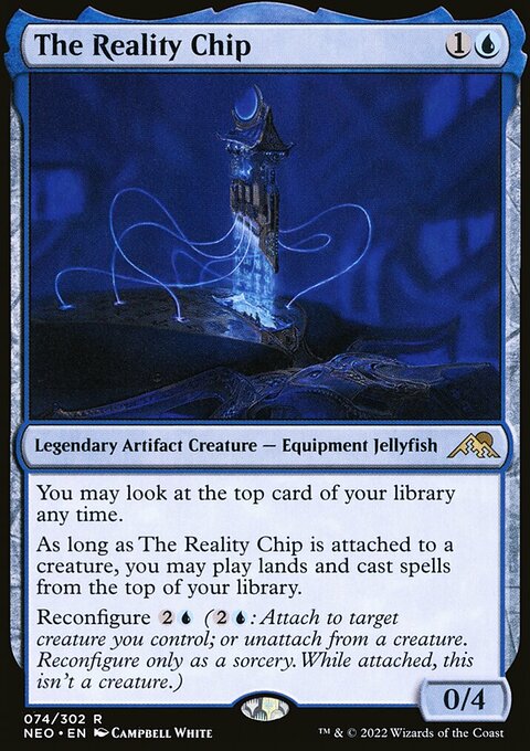 The Reality Chip, Kamigawa: Neon Dynasty #74, Magic: The Gathering card
