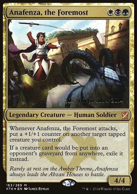 Anafenza, the Foremost, Khans of Tarkir Promos #163s, Magic: The Gathering card